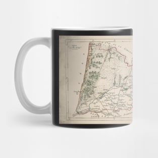 Old Map - Vintage - Landes Department Mug